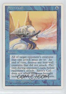 1995 Magic: The Gathering - 4th Edition - [Base] #_SICA - Siren's Call