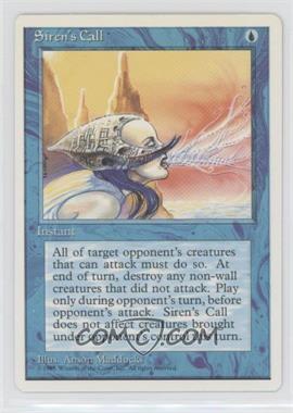 1995 Magic: The Gathering - 4th Edition - [Base] #_SICA - Siren's Call