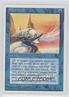 1995 Magic: The Gathering - 4th Edition - [Base] #_SICA - Siren's Call