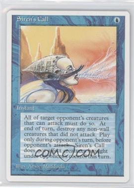 1995 Magic: The Gathering - 4th Edition - [Base] #_SICA - Siren's Call