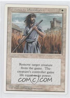 1995 Magic: The Gathering - 4th Edition - [Base] #_SWPL - Swords to Plowshares