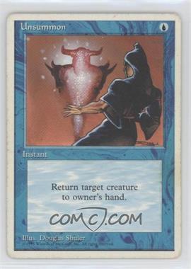 1995 Magic: The Gathering - 4th Edition - [Base] #_UNSU - Unsummon