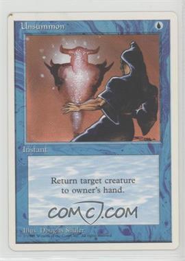 1995 Magic: The Gathering - 4th Edition - [Base] #_UNSU - Unsummon