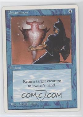 1995 Magic: The Gathering - 4th Edition - [Base] #_UNSU - Unsummon