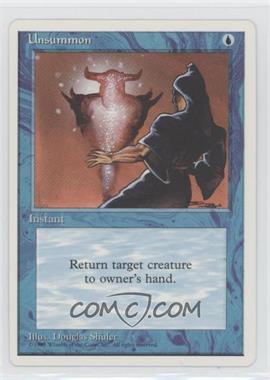 1995 Magic: The Gathering - 4th Edition - [Base] #_UNSU - Unsummon