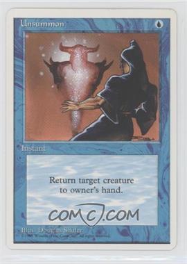 1995 Magic: The Gathering - 4th Edition - [Base] #_UNSU - Unsummon