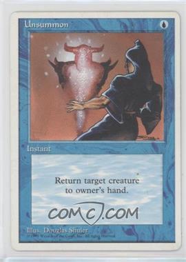 1995 Magic: The Gathering - 4th Edition - [Base] #_UNSU - Unsummon