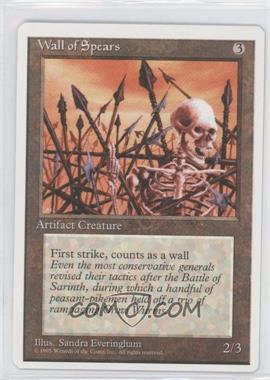 1995 Magic: The Gathering - 4th Edition - [Base] #_WASP - Wall of Spears
