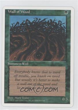 1995 Magic: The Gathering - 4th Edition - [Base] #_WAWO - Wall of Wood