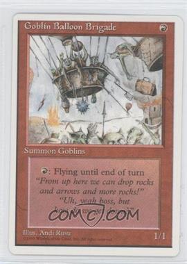 1995 Magic: The Gathering - 4th Edition - [Base] #GBBR - Goblin Balloon Brigade