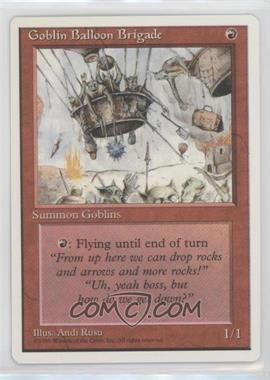 1995 Magic: The Gathering - 4th Edition - [Base] #GBBR - Goblin Balloon Brigade