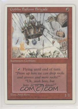 1995 Magic: The Gathering - 4th Edition - [Base] #GBBR - Goblin Balloon Brigade