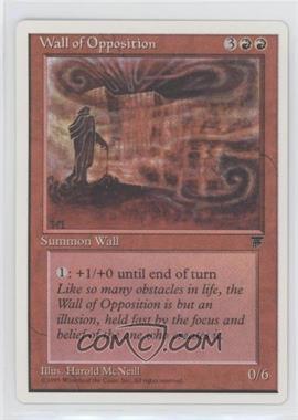 1995 Magic: The Gathering - Chronicles - White Border [Base] #WAOP - Wall of Opposition (Legends Reprints)