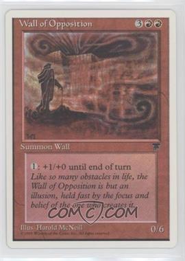 1995 Magic: The Gathering - Chronicles - White Border [Base] #WAOP - Wall of Opposition (Legends Reprints)