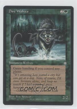 1995 Magic: The Gathering - Ice Age - [Base] #_DIWO - Dire Wolves