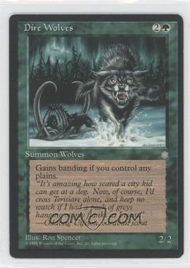 1995 Magic: The Gathering - Ice Age - [Base] #_DIWO - Dire Wolves