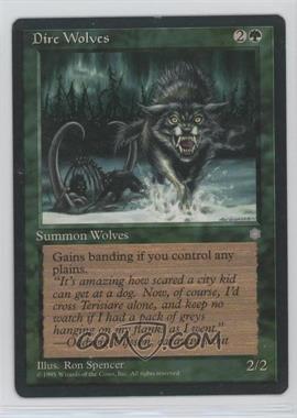 1995 Magic: The Gathering - Ice Age - [Base] #_DIWO - Dire Wolves