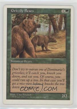 1997 Magic: The Gathering - 5th Edition - [Base] #_GRBE - Grizzly Bears