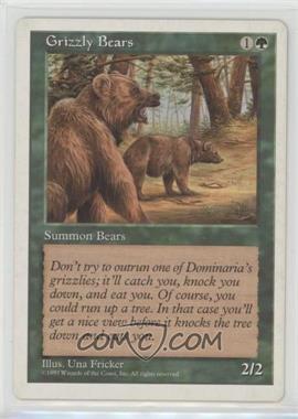 1997 Magic: The Gathering - 5th Edition - [Base] #_GRBE - Grizzly Bears
