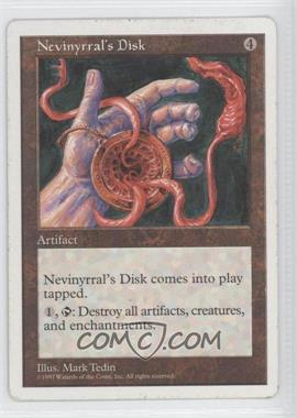 1997 Magic: The Gathering - 5th Edition - [Base] #_NEDI - Nevinyrral's Disk