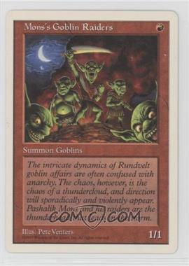 1997 Magic: The Gathering - 5th Edition - [Base] #MGRA - Mons's Goblin Raiders