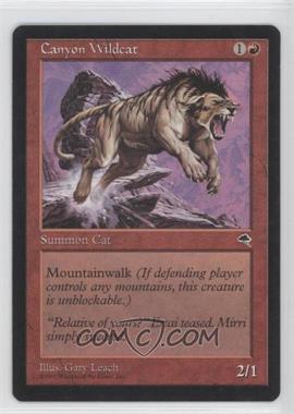 1997 Magic: The Gathering - Tempest - [Base] #_CAWI - Canyon Wildcat