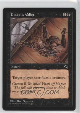 1997 Magic: The Gathering - Tempest - [Base] #_DIED - Diabolic Edict