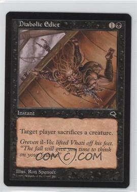 1997 Magic: The Gathering - Tempest - [Base] #_DIED - Diabolic Edict