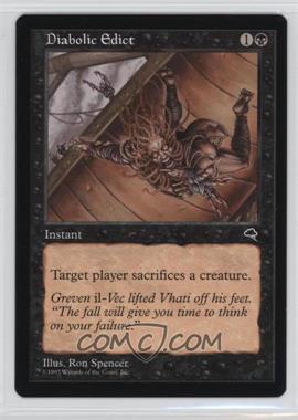 1997 Magic: The Gathering - Tempest - [Base] #_DIED - Diabolic Edict