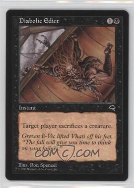 1997 Magic: The Gathering - Tempest - [Base] #_DIED - Diabolic Edict