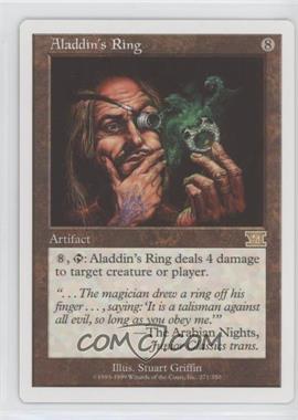 1999 Magic: The Gathering - 6th Edition - [Base] #271 - Aladdin's Ring