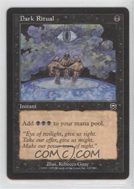 1999 Magic: The Gathering - Mercadian Masques - [Base] #129 - Dark Ritual