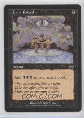 1999 Magic: The Gathering - Mercadian Masques - [Base] #129 - Dark Ritual