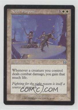 1999 Magic: The Gathering - Mercadian Masques - [Base] #32 - Noble Purpose