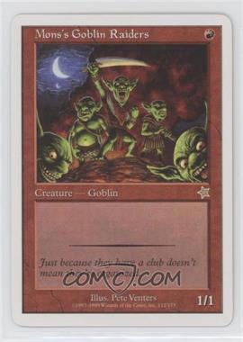 1999 Magic: The Gathering - Starter 1999 - [Base] #112 - Mons's Goblin Raiders