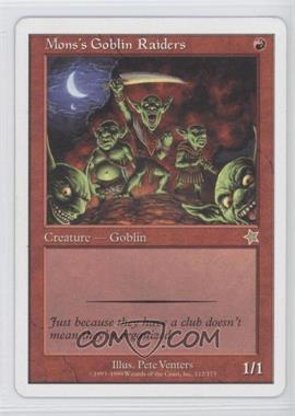 1999 Magic: The Gathering - Starter 1999 - [Base] #112 - Mons's Goblin Raiders