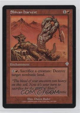 2000 Magic: The Gathering - Invasion - [Base] #167 - Shivan Harvest