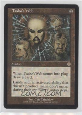 2000 Magic: The Gathering - Invasion - [Base] #317 - Tsabo's Web [EX to NM]