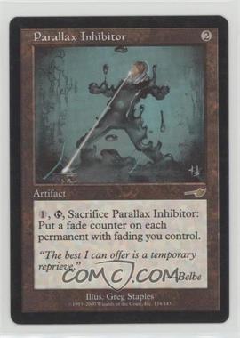 2000 Magic: The Gathering - Nemesis - [Base] #134 - Parallax Inhibitor