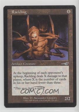 2000 Magic: The Gathering - Nemesis - [Base] #136 - Rackling