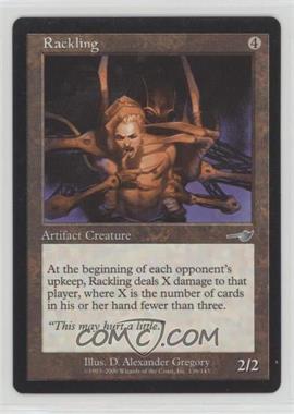 2000 Magic: The Gathering - Nemesis - [Base] #136 - Rackling