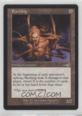 2000 Magic: The Gathering - Nemesis - [Base] #136 - Rackling