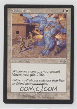 2000 Magic: The Gathering - Nemesis - [Base] #14 - Noble Stand