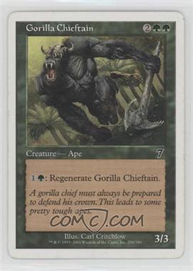 2001 Magic: The Gathering - Core Set: 7th Edition - [Base] #250 - Gorilla Chieftain