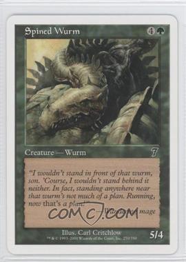 2001 Magic: The Gathering - Core Set: 7th Edition - [Base] #270 - Spined Wurm