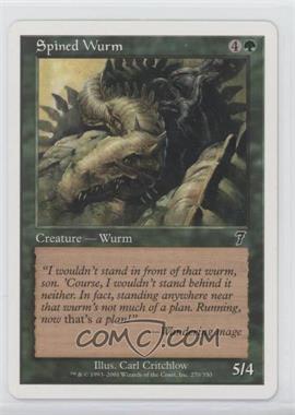 2001 Magic: The Gathering - Core Set: 7th Edition - [Base] #270 - Spined Wurm