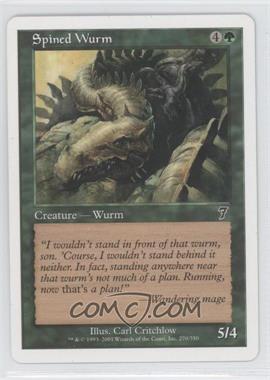 2001 Magic: The Gathering - Core Set: 7th Edition - [Base] #270 - Spined Wurm