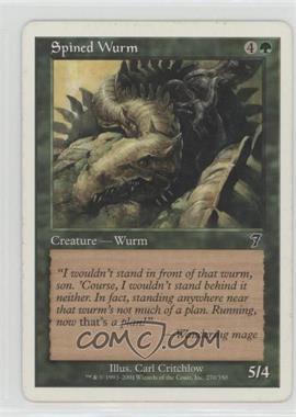 2001 Magic: The Gathering - Core Set: 7th Edition - [Base] #270 - Spined Wurm