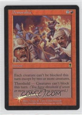 2001 Magic: The Gathering - Odyssey - [Base] - Foil #184 - Demoralize