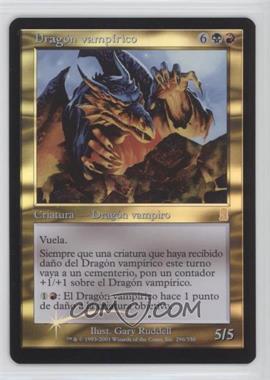 2001 Magic: The Gathering - Odyssey - [Base] - Spanish Foil #296 - Vampiric Dragon
